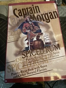 Captain Morgan Spiced Rum Metal Sign 