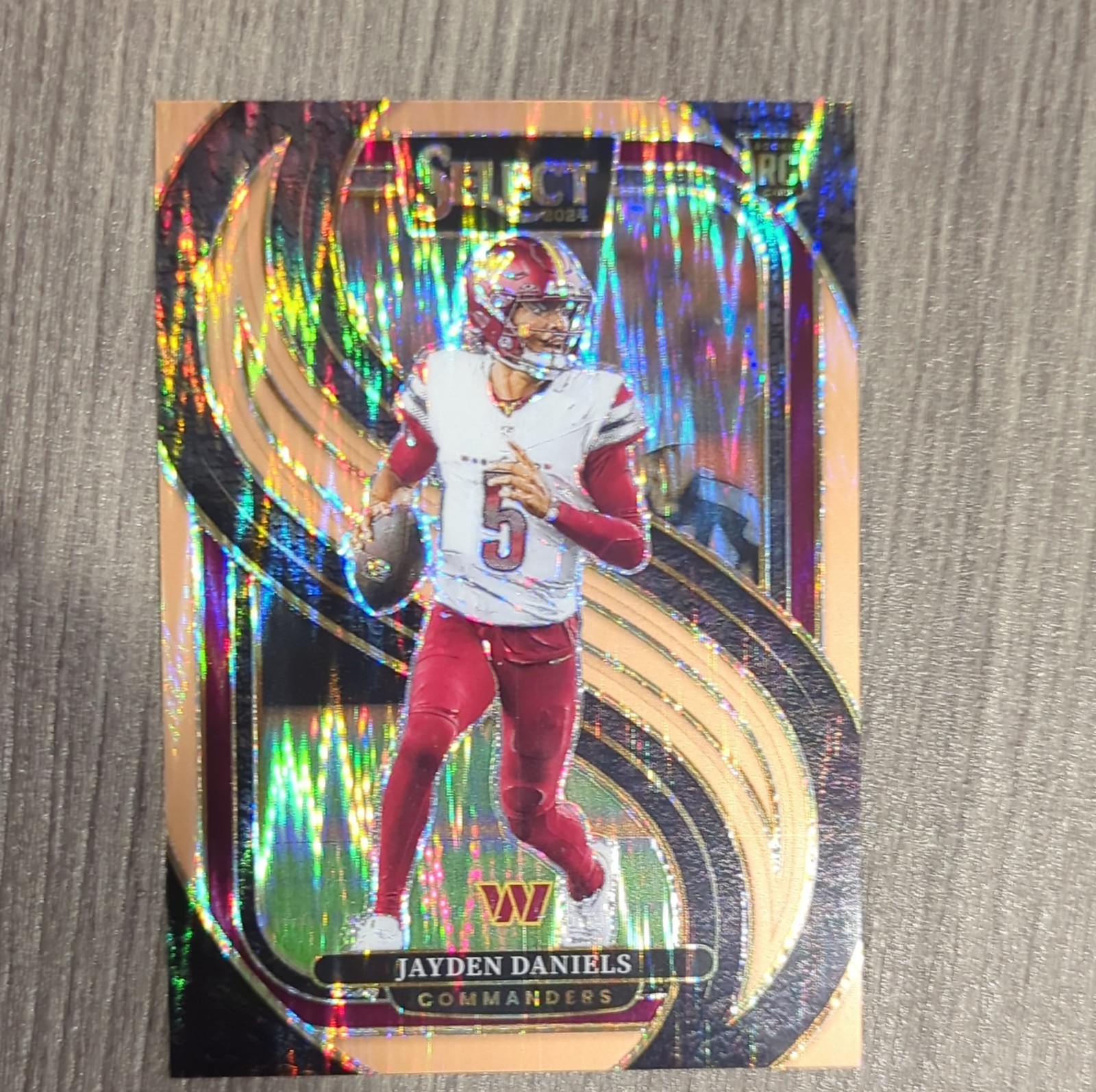 Panini 2024 Select Rookie Copper Shock Prizm Jayden Daniels Commanders #112 /299