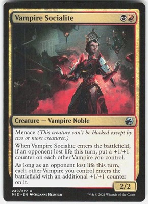 Vampire Socialite U Innistrad: Midnight Hunt 249 NM