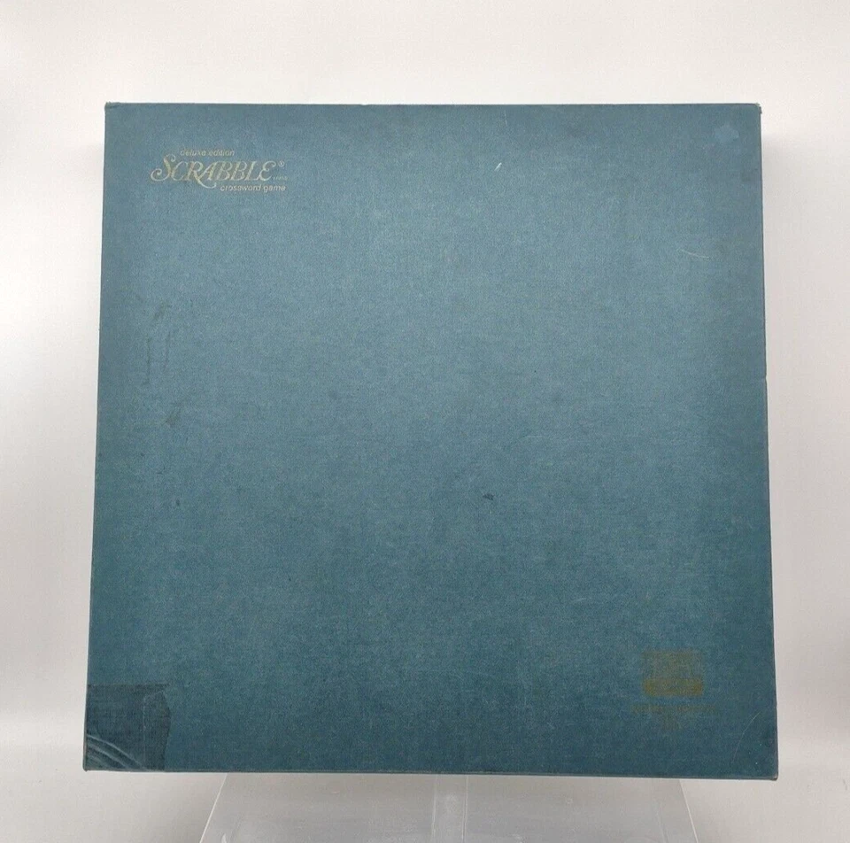 Vtg Scrabble Deluxe Edition Rotating Turntable S&R 1977 Complete Family Fun READ - Image 2 of 4