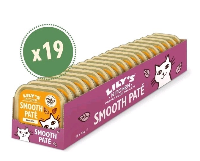 Lily's Kitchen Smooth Chicken Paté Complete Adult Wet Cat Food  19x 85g