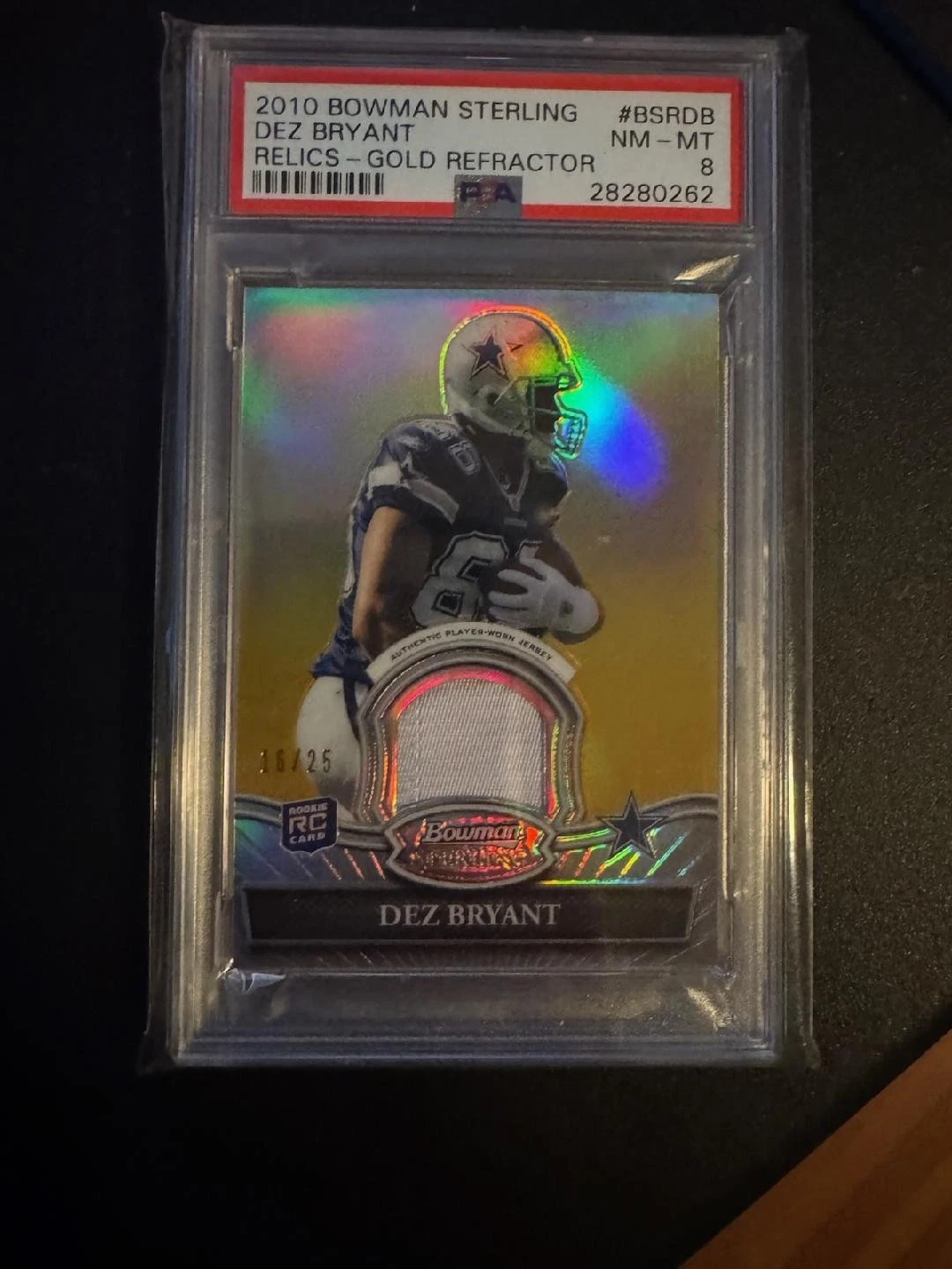 Dez Bryant Bowman Sterling Relics #BSRDB Gold Refractor