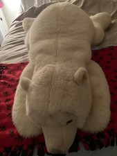 Steiff Animal 062926 Arco Polar Bear Lying Down 70cm Long / 29.5cm Wide. Exce...