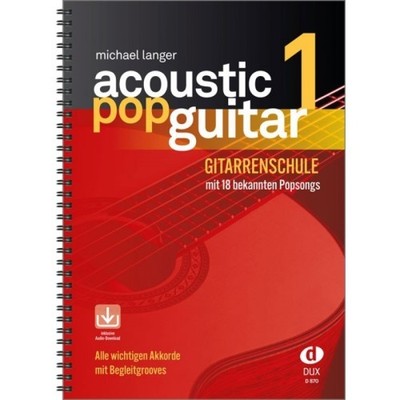 DUX - Acoustic Pop Guitar Band 1 (+OA) - Gitarrenschule - Michael Langer | Neu