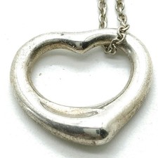 Tiffany and Co. Necklace Peretti Open Heart Silver 925 4608541