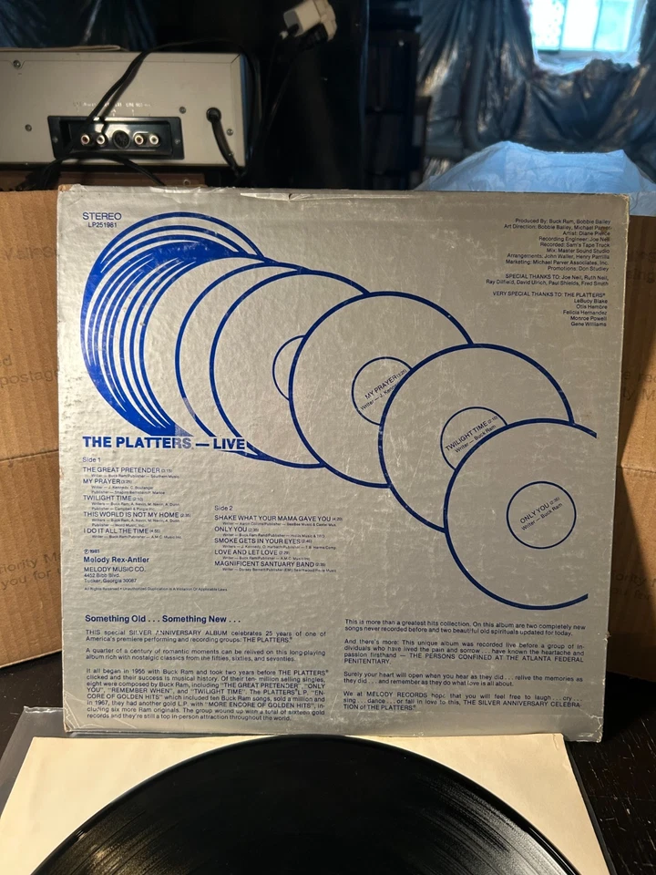 SIGNED AUTOGRAPHED The Platters - 25th Anniversary LP Vinyl Record Soul - Image 4 of 4