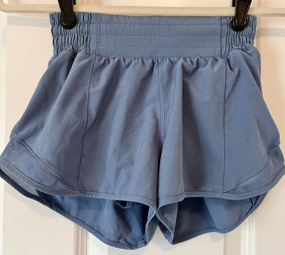 Lululemon Hotty Hot High-Rise Lined Short 2.5'' Oasis Blue Sz 0