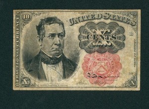 10¢ Fourth Issue Fractional Note ** PAPER CURRENCY AUCTION