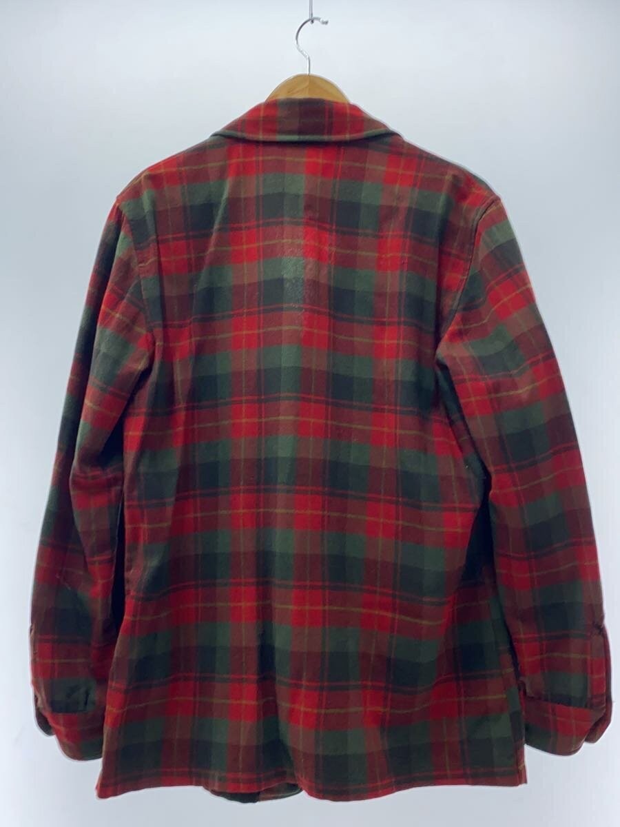 Pendleton Wool Check Jacket M Red Tailored Classi… - image 2