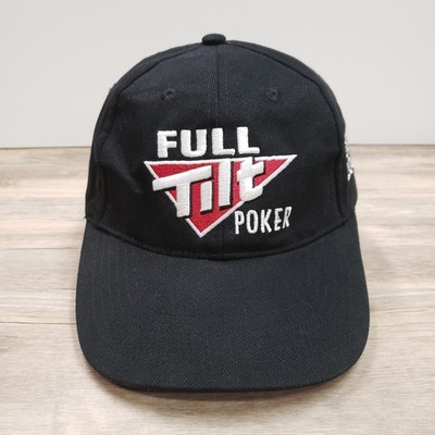 Full Tilt Poker Hat Cap Strap Back Mens Black World Series 2006 Embroidered