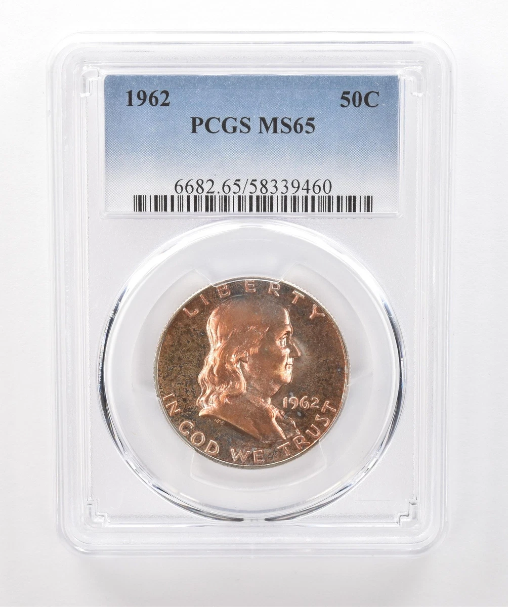 MS 65 Graded 1962 Franklin Half Dollars (1948-1963) for sale | eBay