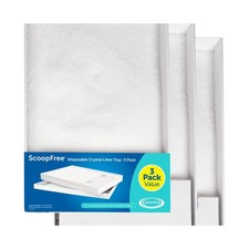 ScoopFree Disposable Crystal Cat Litter Tray Fragrance Free 4.3 lb Bags 3 Pack