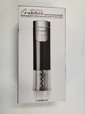 Metrokane Electric Rabbit Rechargeable Corkscrew with Built-in Foil Cutter