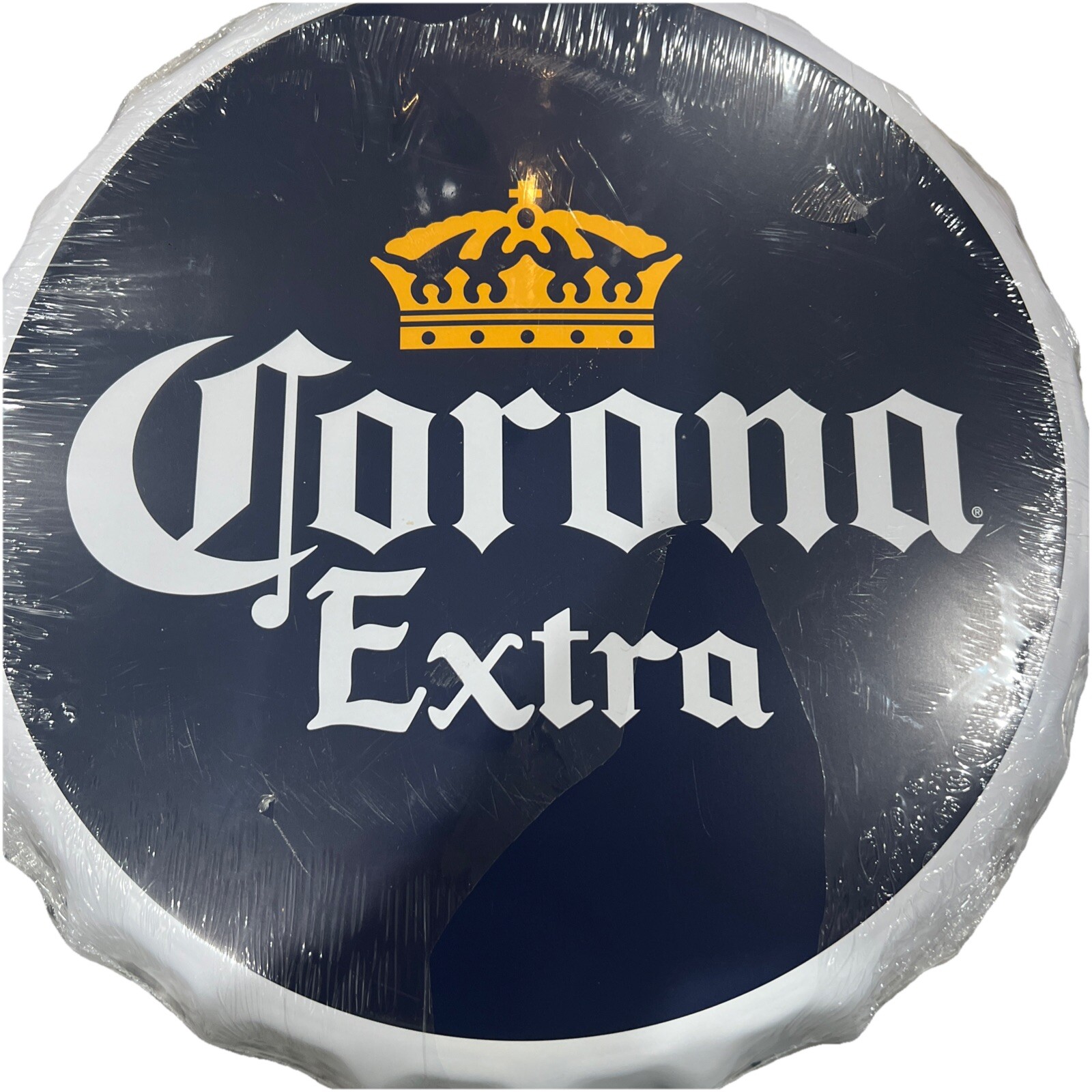 SAOLA Insegna Corona Extra Tappo Bottiglia Metallo Con Gancio + 4 Pk Calze Crew. Solo UNO