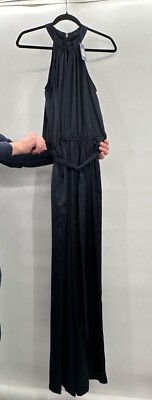 NWT TOMMY HILFIGER HALTER STYLE JUMPSUIT NAVY SIZE 4
