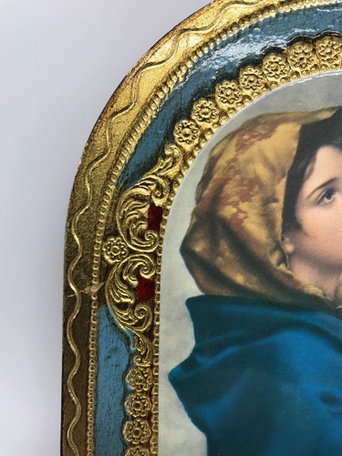 Mother Mary & Baby Jesus Plaque Wood by Marco Sevelli 7.5"x5.5" Christianity - Picture 7 of 8