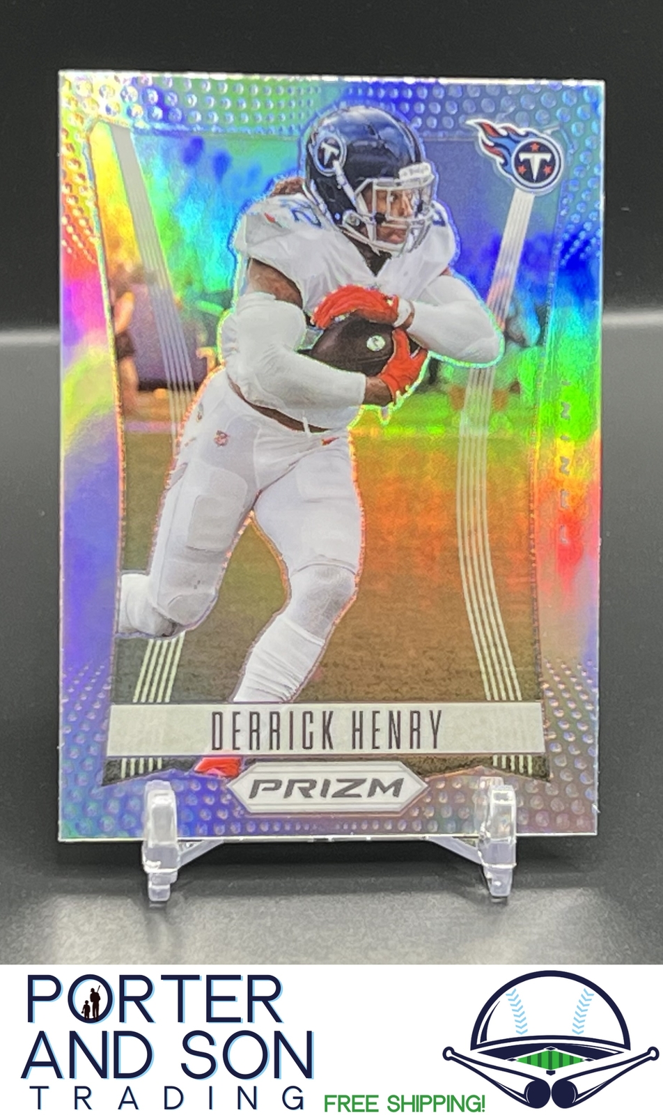 Derrick Henry 2022 Panini Prizm Flashback Silver Prizm #PF-8 Titans / Ravens