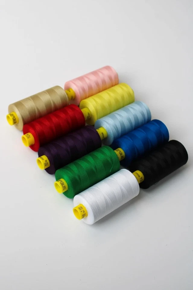 Gutermann 120 Thread Set – 10 Spools Dark Colours – 1000m Polyester Sewing Threa - Image 2 of 2