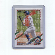 PETE ALONSO 2021 TOPPS HOLIDAY SCARF VARIATION