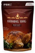 Large Turkey Brine Bags Heavy Duty for Turkey or Ham, 2 pack, with Cooking Twine