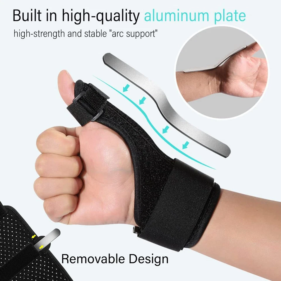 Soporte deportivo para muñeca pulgar túnel carpiano esguince férula artritis izquierda derecha Foto 3 de 4