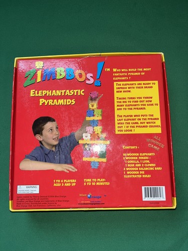 Zimbbos Elephantastic Pyramids Wooden Stacking Blocks Game Age 3+ Balance (01) - Picture 5 of 5