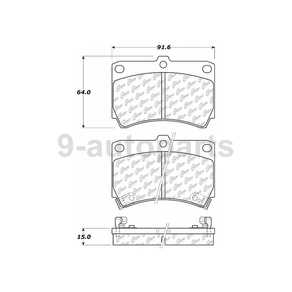 Rotores de freno de disco delanteros + pastillas de freno de cerámica para Ford Escort 1991-1996 Foto 2 de 4