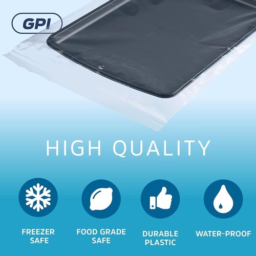 Waterproof 16" x 20" Extra Heavy-Duty Zip Bags, 6 Mil - 50 Precut Storage Bags - Picture 6 of 6