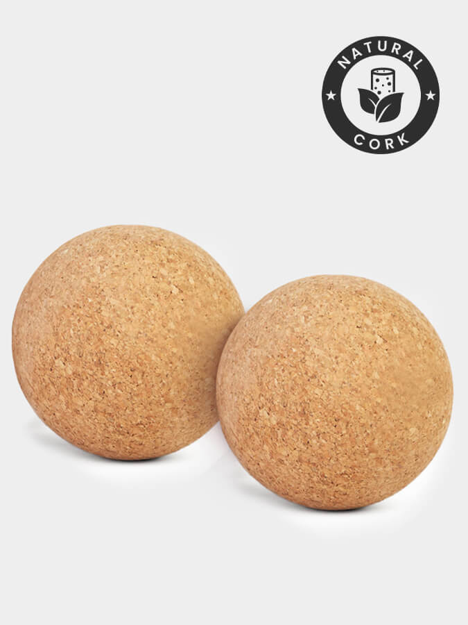 Yoga Studio Cork Unbranded Massage Ball Twin Pack - 6cm
