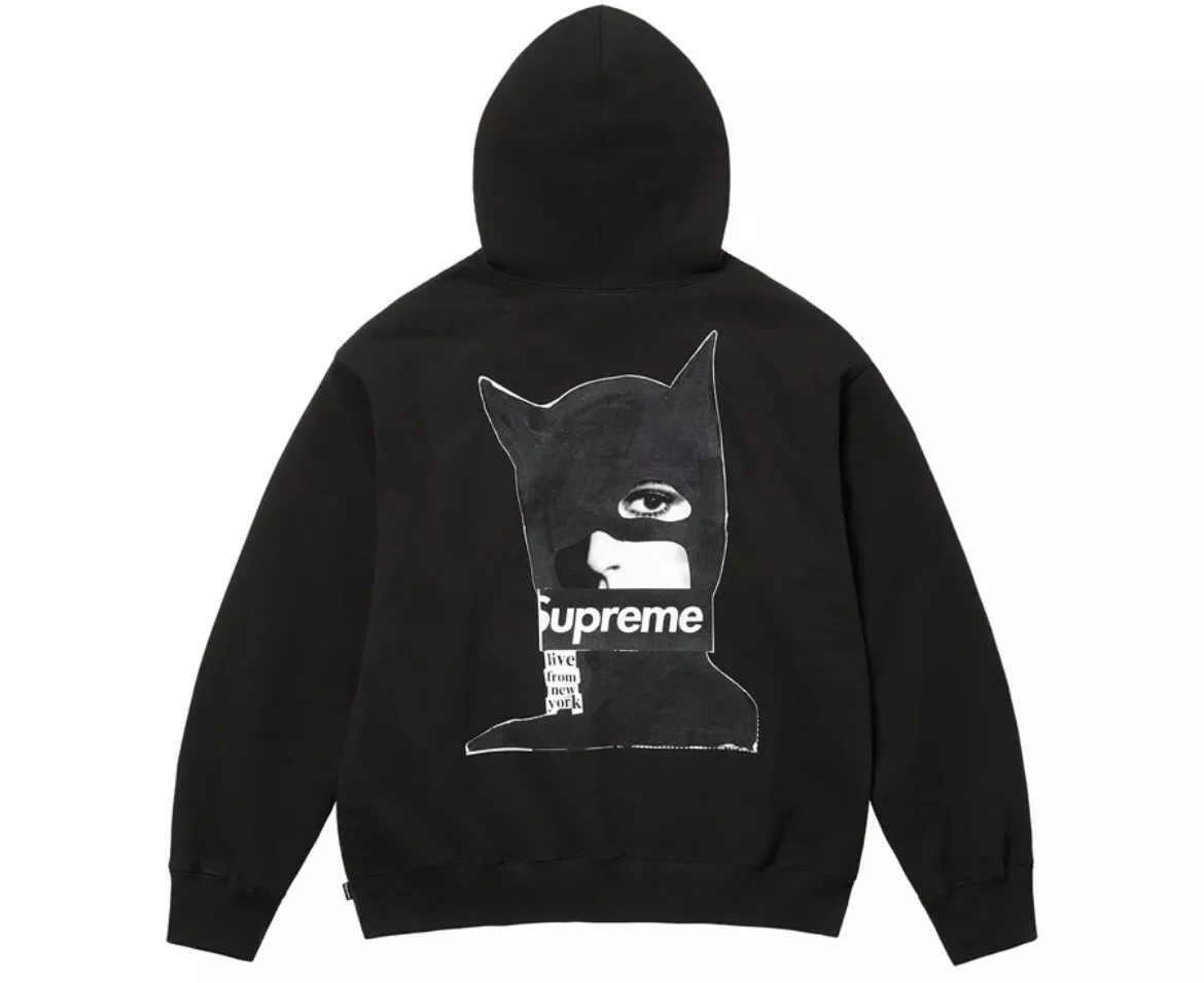 Supreme Catwoman Hooded Sweatshirt Black L in Hand   eBay