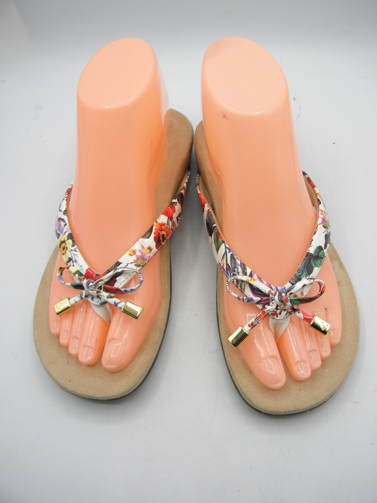 VIONIC Bella Multicolor Leather Slide Flat Thong … - image 5