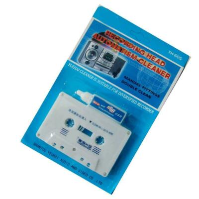 1x Wet Type Cassette Tape Head Cleaner Demagnetizer Audio Kit Players Home^