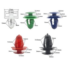 50PCS Car Door Panel Clips Fixing Fastener 9mm Hole Car Interior Door Trim Panel