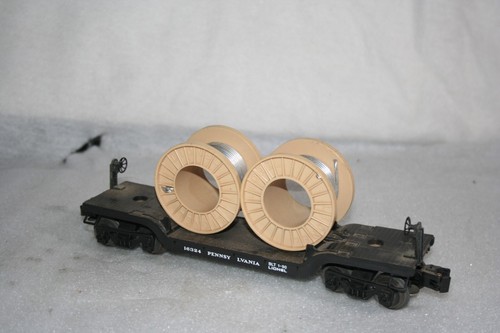 Lionel #6-16324 Pennsylvania Depressed Flat Car w/ Cable Reels - Picture 3 of 6
