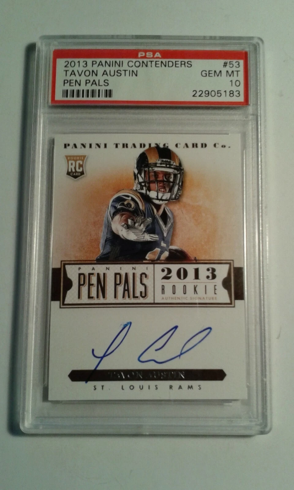 Tavon Austin Panini Contenders Pen Pals #53 Base