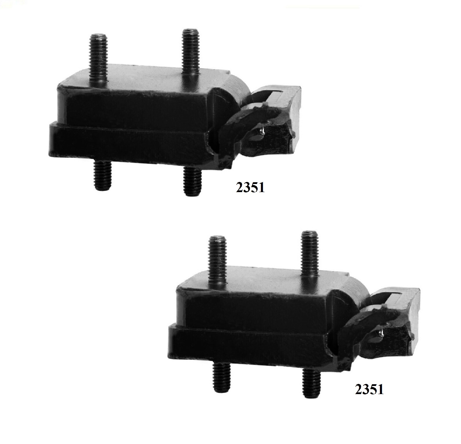 2 PCS Motor Mount Kit for Jeep CJ7 5.0L 304 Engine 1976-1981 4X4 4WD