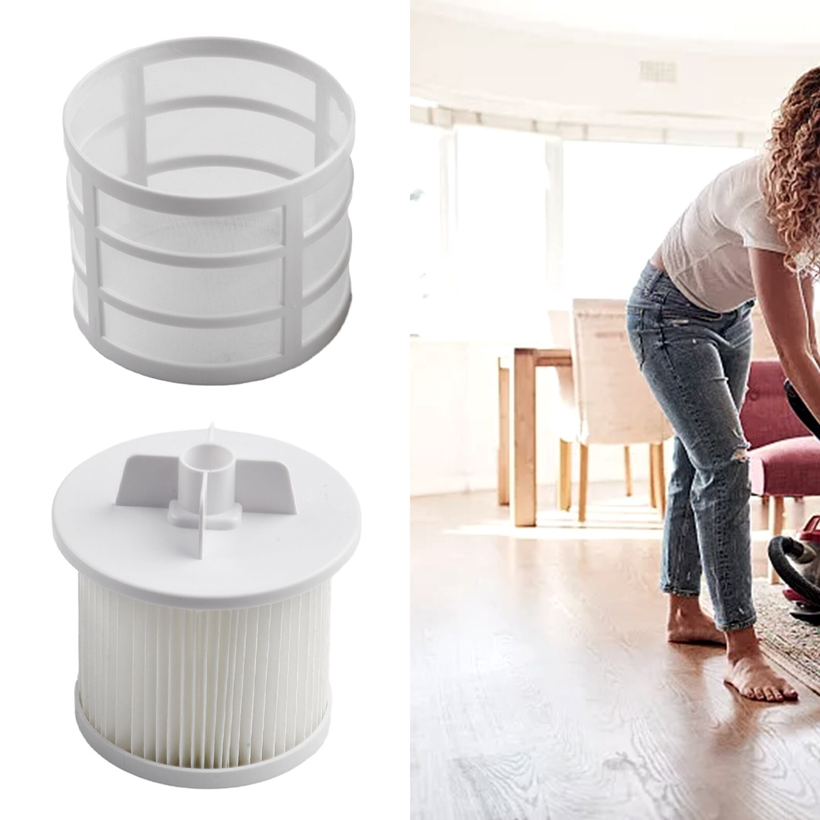 Kit Filtri Originale Hoover 35601328 Per Sprint U66 - Filtro Pre-Motore E HEPA