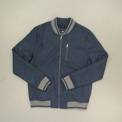 Ben Sherman Men's Faux Suede Bomber Coat Jacket Size Small