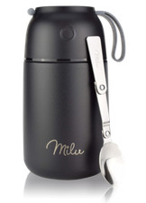 Milu Thermobehälter 450 650ml 800ml Edelstahl Essensbehälter Müsli to go A-WARE
