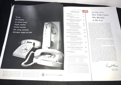 LIFE MAGAZINE BACK ISSUE, CASTRO COVER, MARCH 15, 1963, GOOD!! - Picture 5 of 8