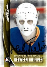 Hardy Astrom - Signed 2013-14 In The Game Between The Pipes Card #112