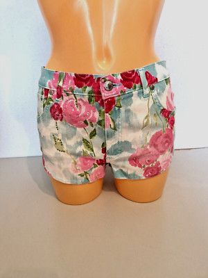 BLUGIRL JEANS Damen  Hotpants  Shorts  Gr. 36   Blumendekor      NEU