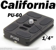 PU-60 Quick Release Plate Tripod Ballhead Arca Swiss PU60 Ball Head QR Slide in