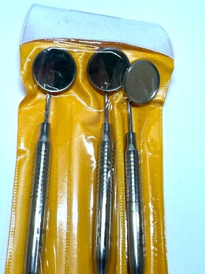 Zahnspiegel zur Mundinspektion mit Griff Top Qualität 3er Pack