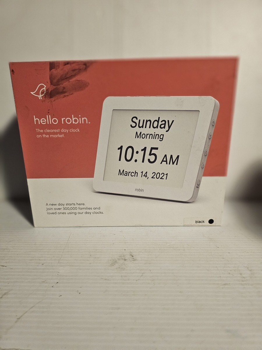 時計 ROBIN722 Robin 2022 Version Large Digital Day Clock 2.0 Custom Alarms