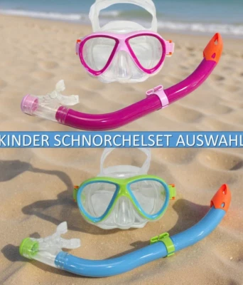 QMBASIC AUSWAHL Kinder Schnorchelset Taucherbrille mit Schnorchel Set Kids Tauchset 123