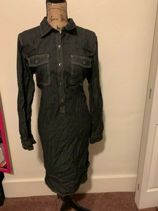 michelle keegan denim dress ebay