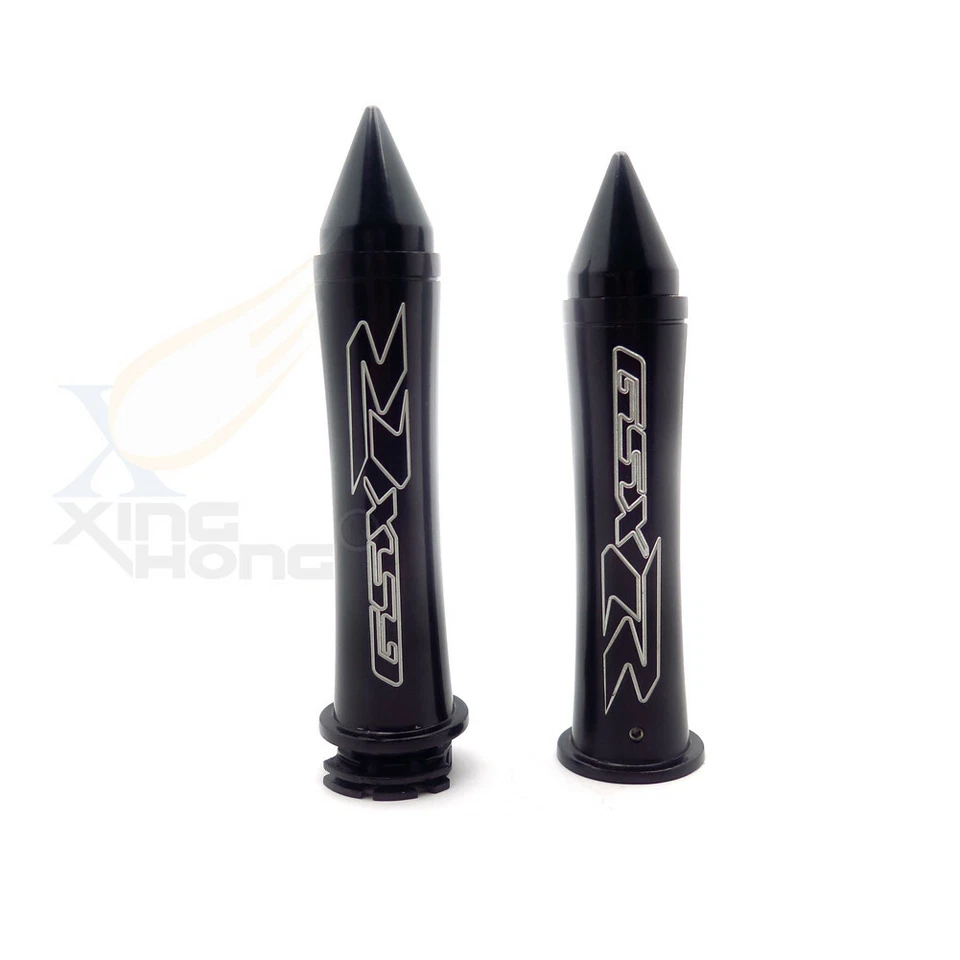 Empuñaduras de manillar negras de 7/8" para Suzuki GSXR600 GSXR750 GSXR1000 GSXR1300 Foto 3 de 4