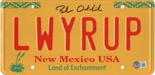 BOB ODENKIRK SIGNED AUTOGRAPH BREAKING BAD LICENSE PLATE  BECKETT BAS COA