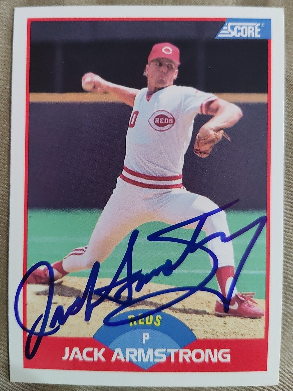 JACK ARMSTRONG AUTOGRAPHED SIGNED CARD 1989 SCORE CINCINNATI REDS BASEBALL eBay